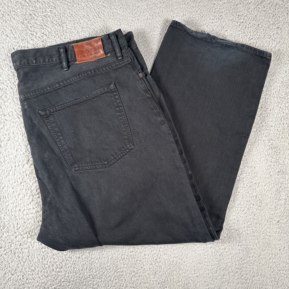 Polo Ralph Lauren Classic Fit 867 Jeans Mens 48x30 Big Black Denim